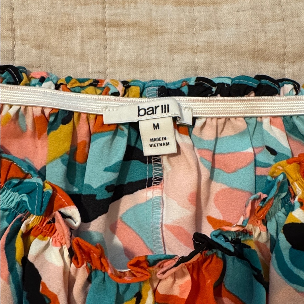 Bar III Multicolor Abstract Blouse - Picture 2 of 3